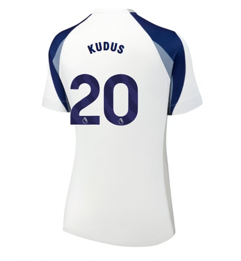 Tottenham Hotspur Mohammed Kudus #20 Hemmatröja 2025-26 Dam Kortärmad Tottenham Hotspur Mohammed Kudus #20 Hemmatröja 2025-26 Dam Kortärmad