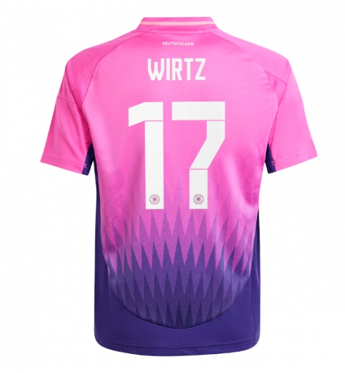 Tyskland Florian Wirtz #17 Bortatröja EM 2024 Kortärmad Tyskland Florian Wirtz #17 Bortatröja EM 2024 Kortärmad