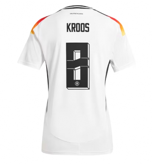 Tyskland Toni Kroos #8 Hemmatröja EM 2024 Dam Kortärmad Tyskland Toni Kroos #8 Hemmatröja EM 2024 Dam Kortärmad