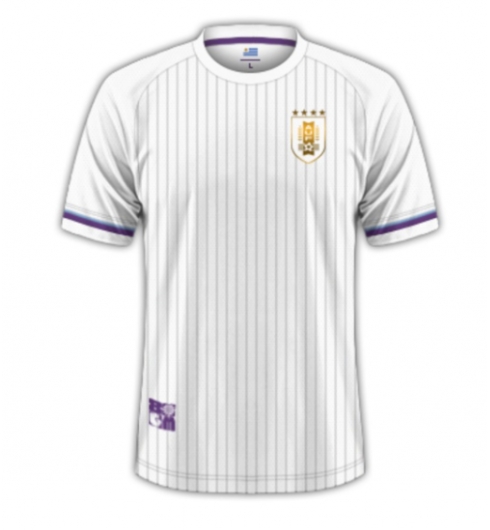 Uruguay Bortatröja Copa America 2024 Kortärmad Uruguay Bortatröja Copa America 2024 Kortärmad