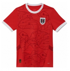 Österrike Hemmatröja EM 2024 Dam Kortärmad