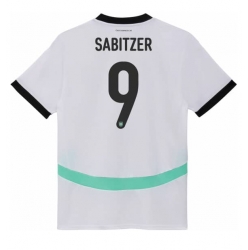 Österrike Marcel Sabitzer #9 Bortatröja EM 2024 Dam Kortärmad